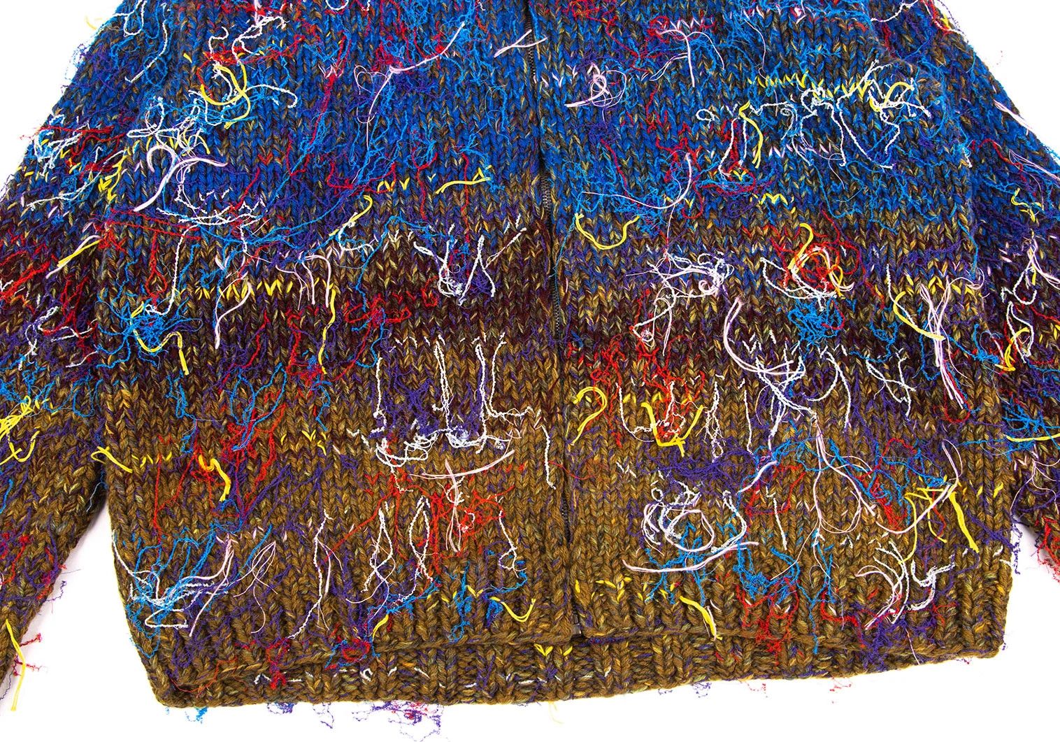Maison Margiela Multicolor Handmade Knit Cardigan Size S Size US S / EU 44-46 / 1 - 6 Thumbnail