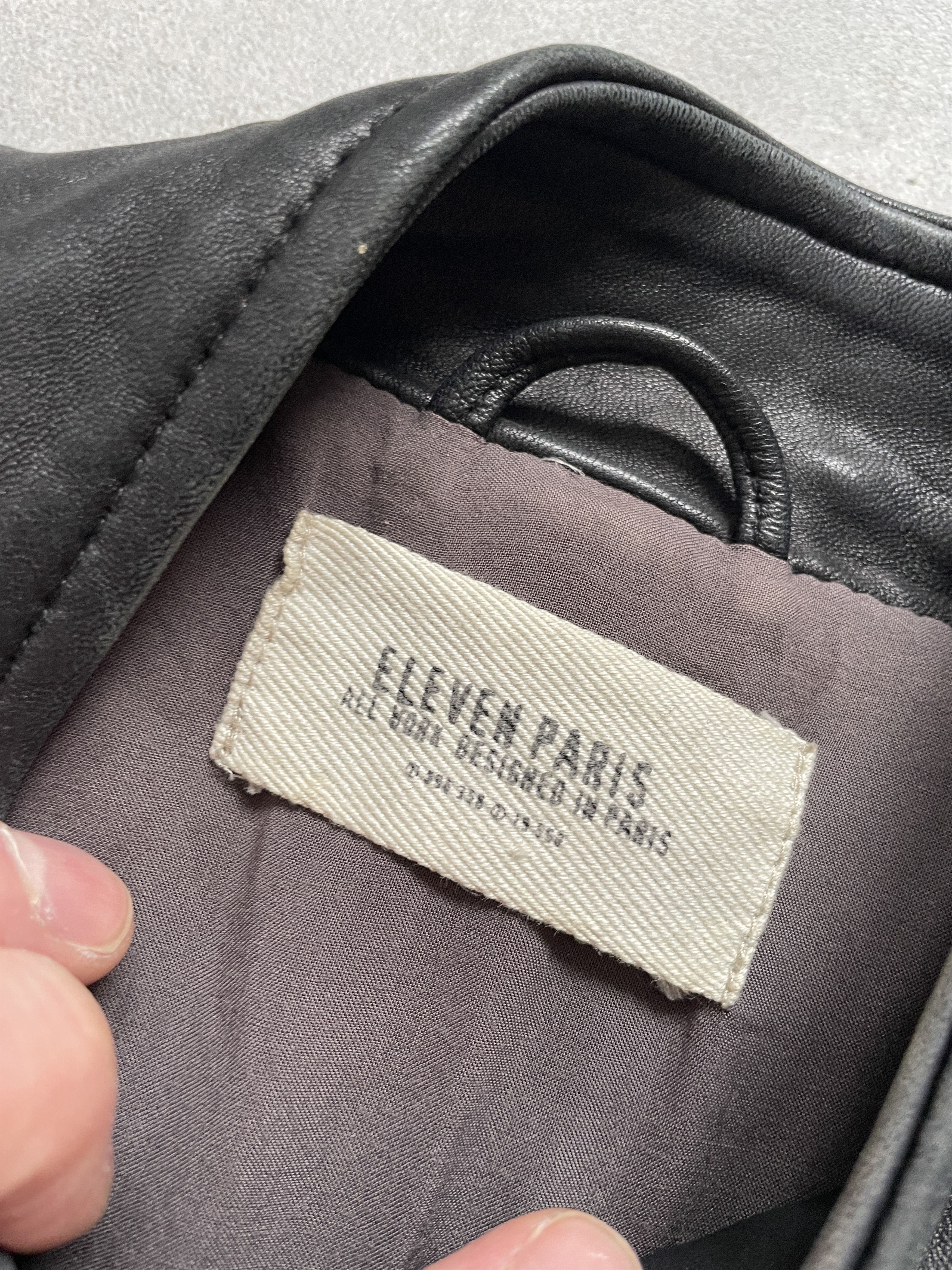 Eleven Paris BLACK WOOL LEATHER DOUBLE BRESTED BALMAIN TYPE NAPOLEONIC Size S / US 4 / IT 40 - 3 Thumbnail