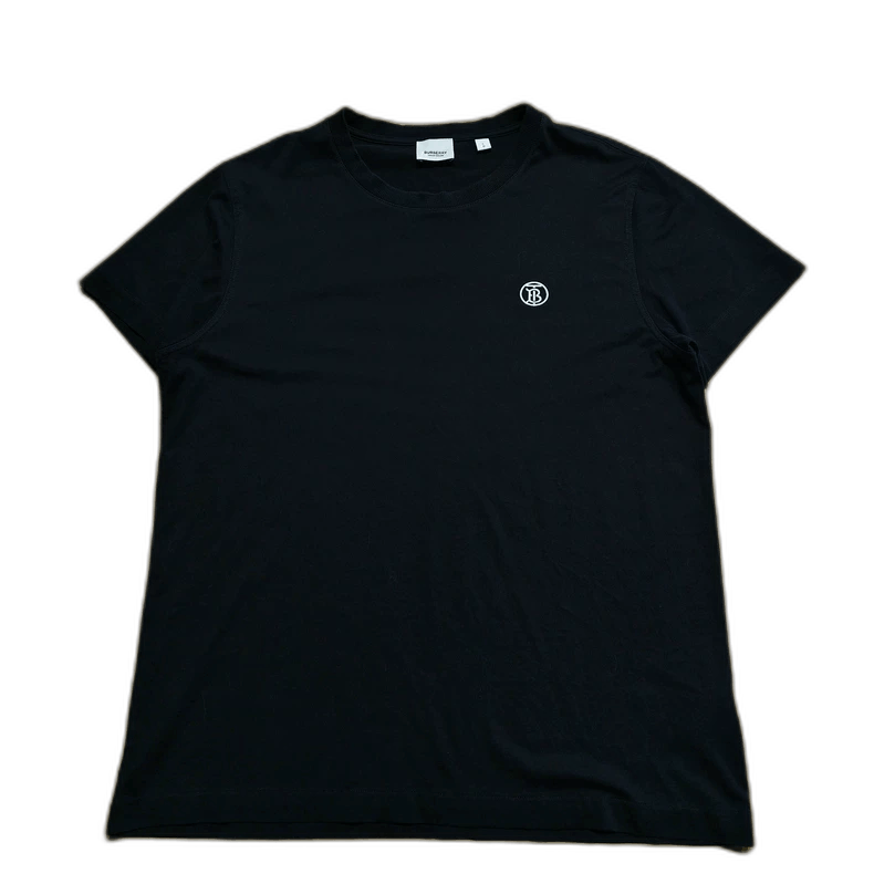 Burberry Burberry Black Embroidered Short Sleeve Size US L / EU 52-54 / 3 - 1 Thumbnail