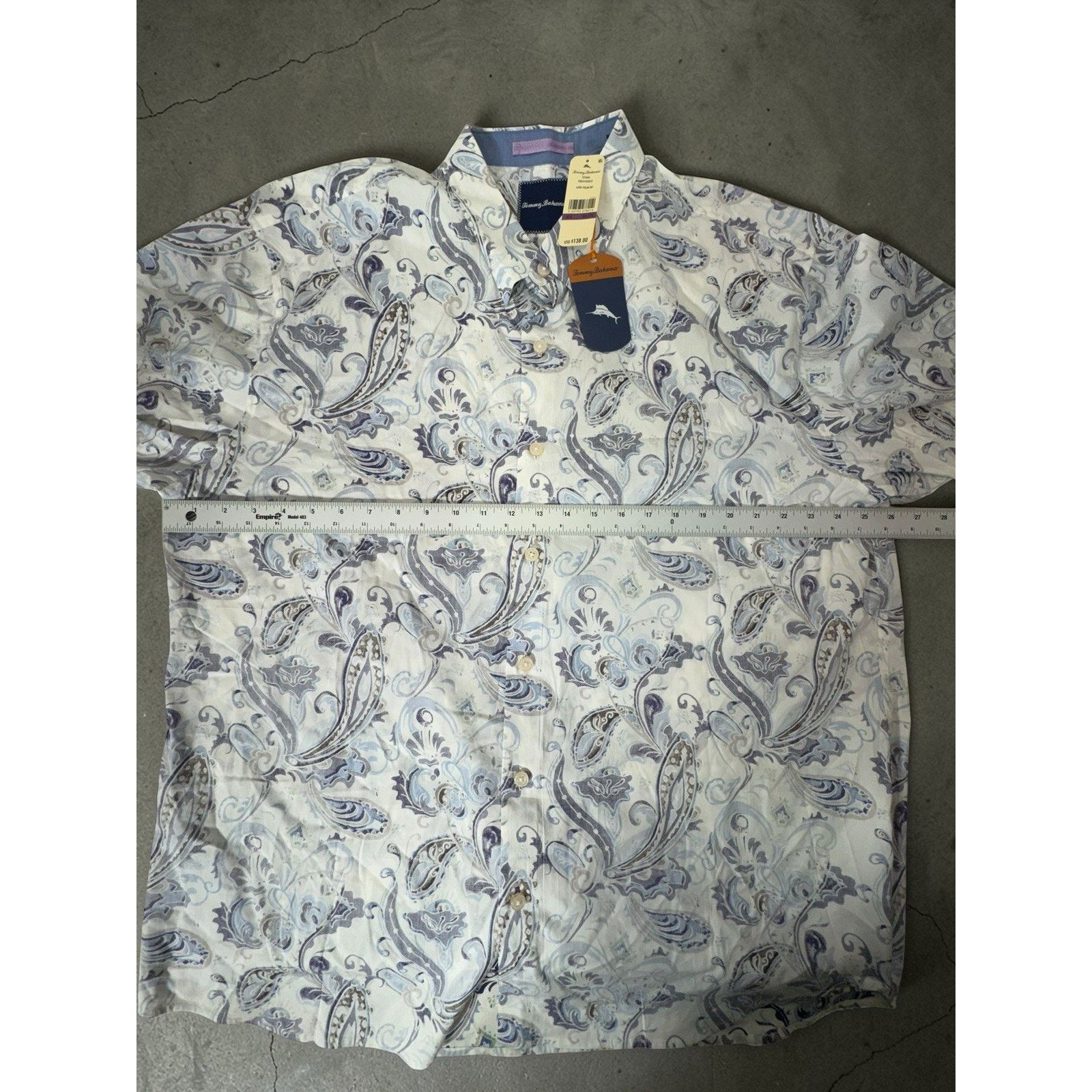 Tommy Bahama Tommy Bahama Men Shirt Reverse Print Paulo Paisley XXL NWT Size US XXL / EU 58 / 5 - 4 Thumbnail