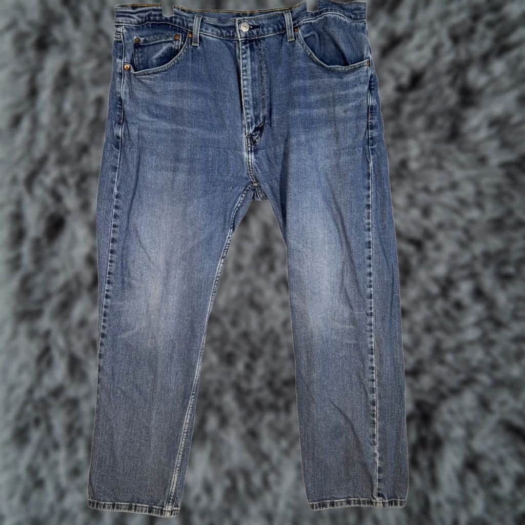 Levi's Levi’s 505 Men’s Jeans 38 x 30 Blue Denim Stretch Mid Rise Straight Leg Size US 38 / EU 54 - 1 Thumbnail