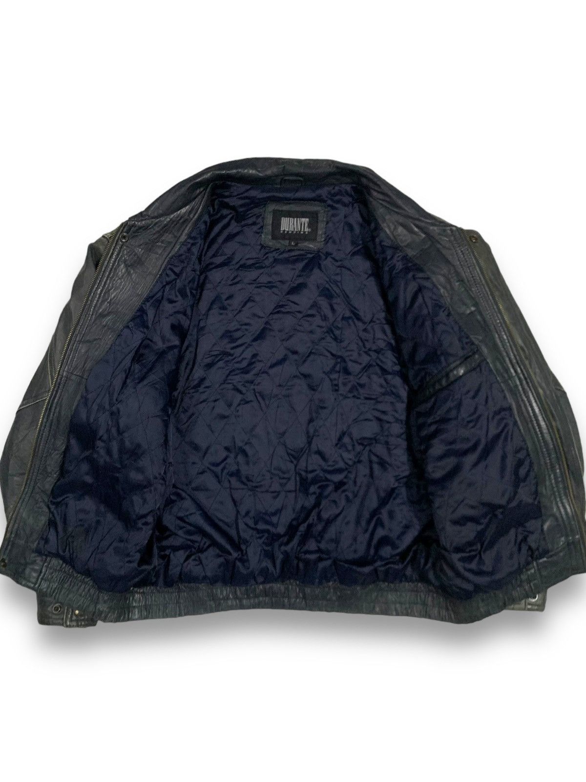 Other Japanese Brand Durante Sheepskin Leather Bomber Jacket Size US L / EU 52-54 / 3 - 3 Thumbnail