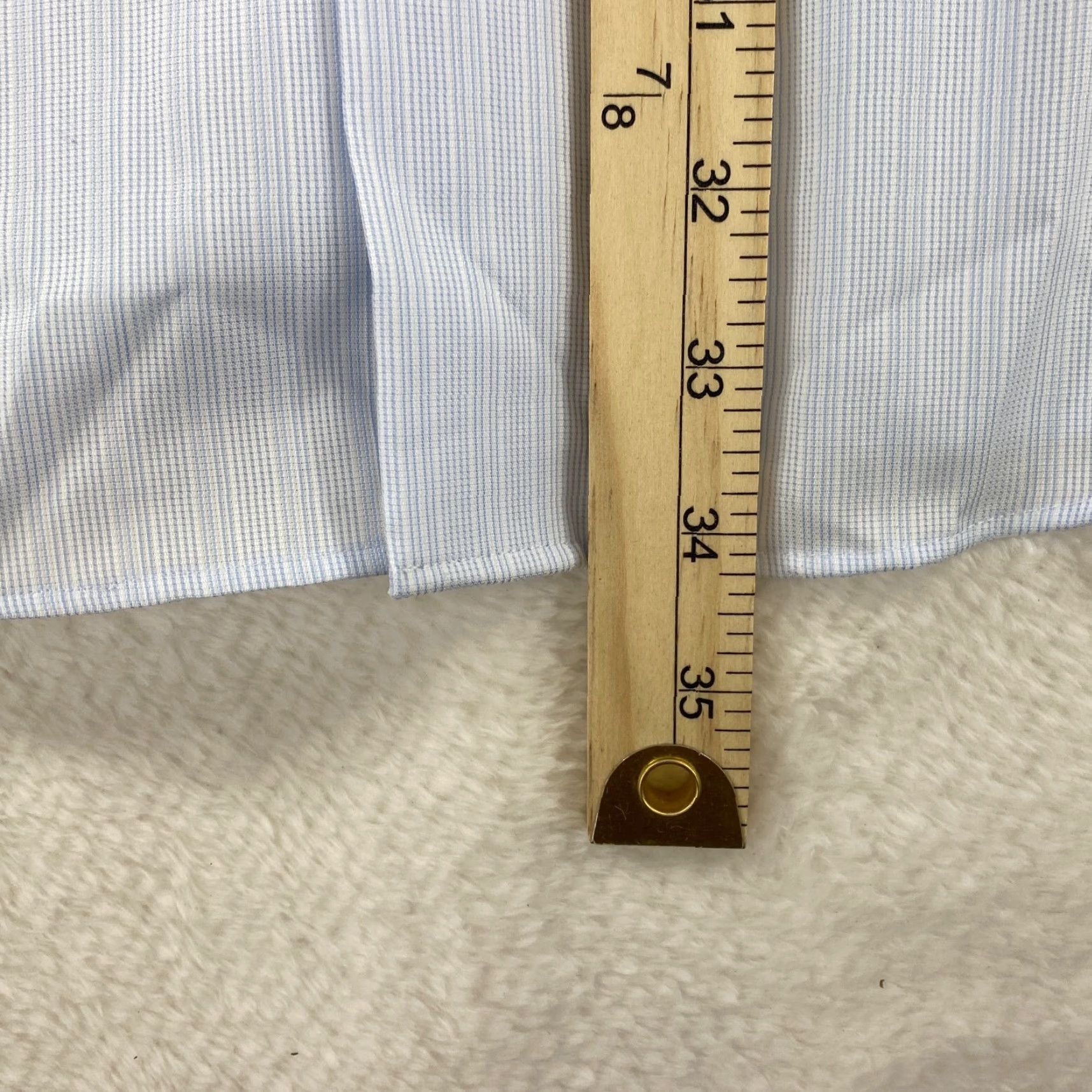 Joseph Abboud Joseph Abboud Dress Shirt XL 17.5 36/37 Tall Non-Iron Classic Fit Blue NWT Shirt Mens XL 100 Egyptian Cotton NWT Size 48R - 7 Thumbnail