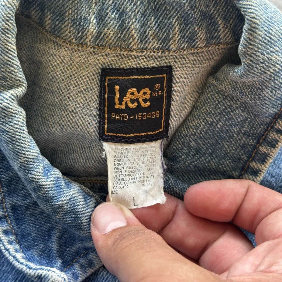Lee Vintage 80s Lee MR Denim Jean Jacket Size Large Size US L / EU 52-54 / 3 - 5 Thumbnail