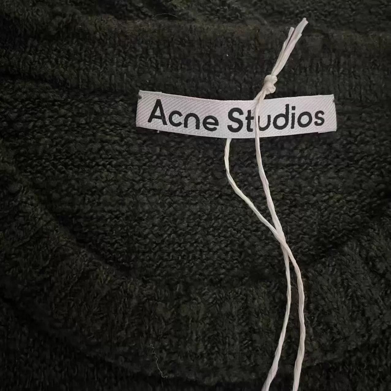 Acne Studios Acne 25SS Solid Worn Drop Shoulder Oversized Knit Green M Size US M / EU 48-50 / 2 - 3 Thumbnail