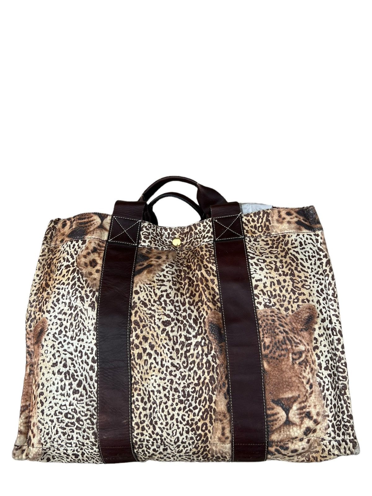 Vintage Vintage Japan Cheetah Leopard Large Tote Bag Size ONE SIZE - 4 Thumbnail