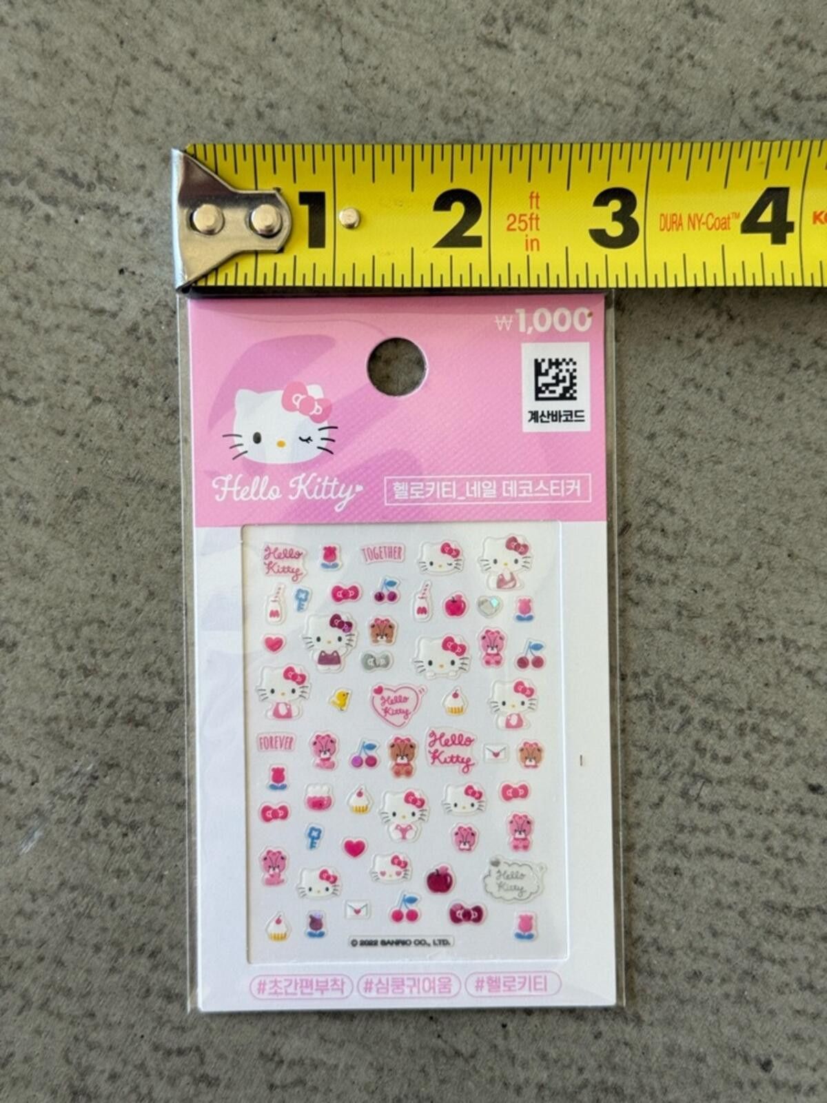 Other Hello Kitty Nail Decal Stickers / Sanrio Seoul Korea Kawaii Size ONE SIZE - 2 Thumbnail