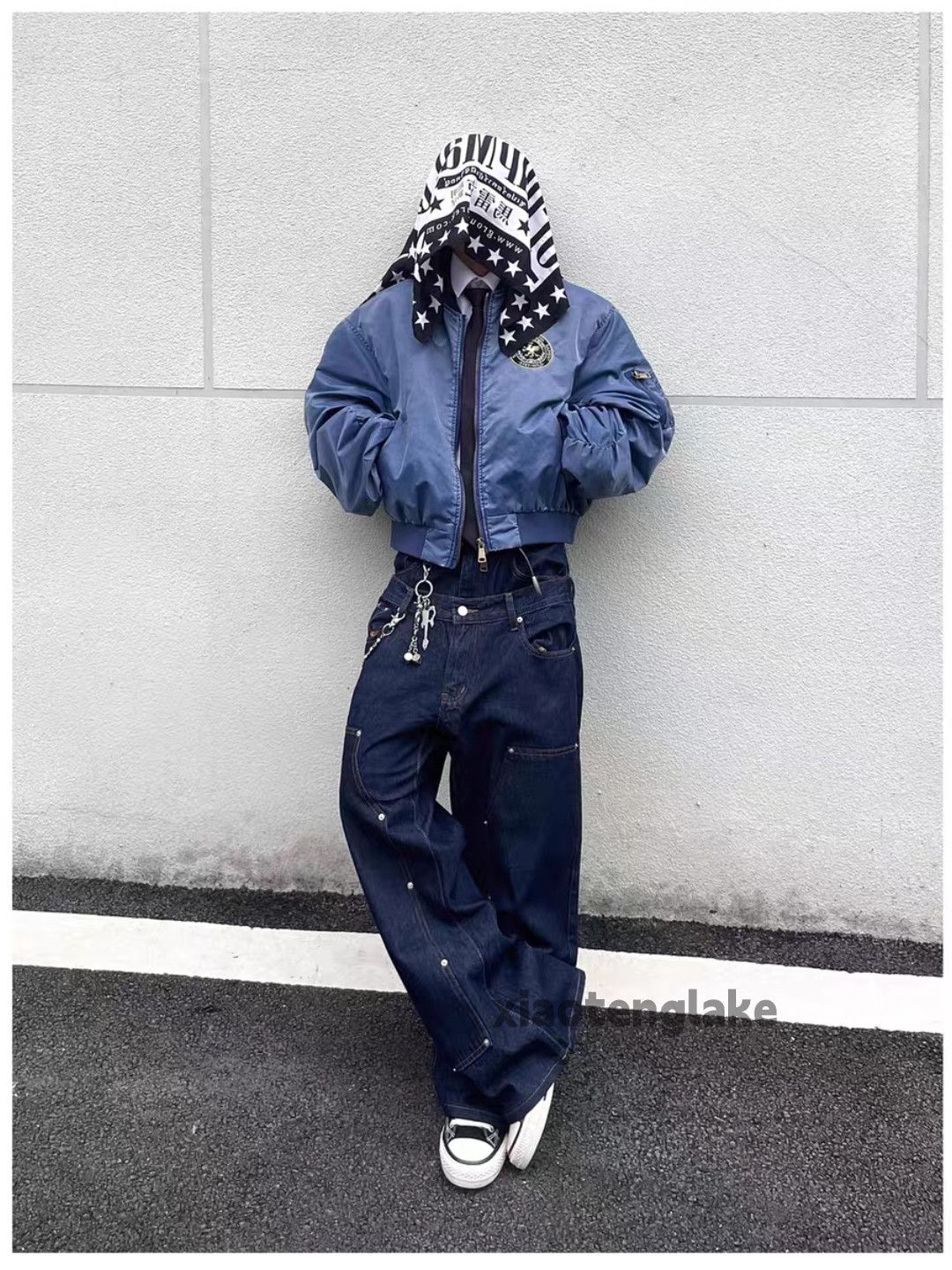 Jean Custom asaprocky travisscott style double waist loose jeans Size US 32 / EU 48 - 9 Thumbnail