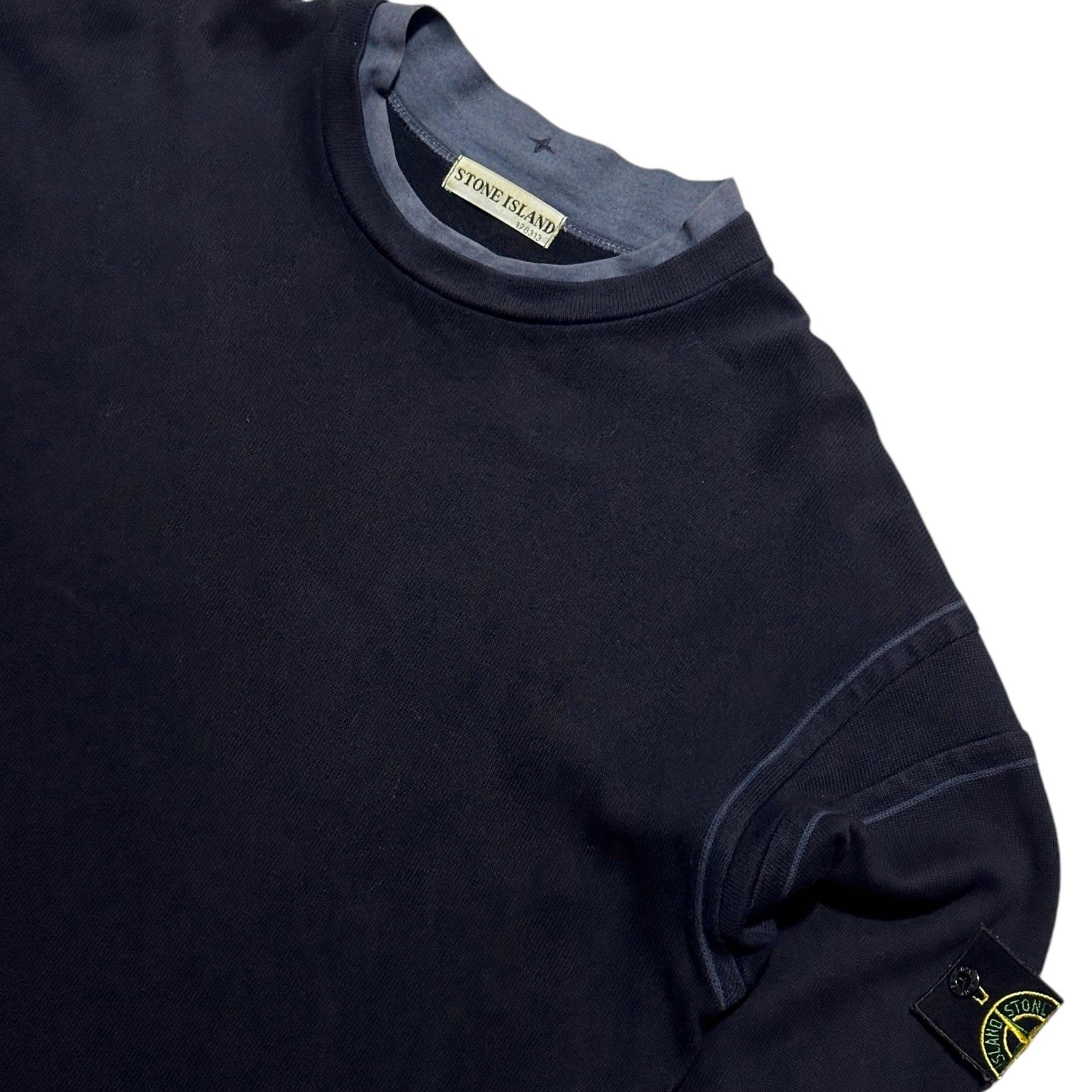 Stone Island Stone Island Wool Jumper with Contrast Stitching from 2001 Size US L / EU 52-54 / 3 - 3 Thumbnail
