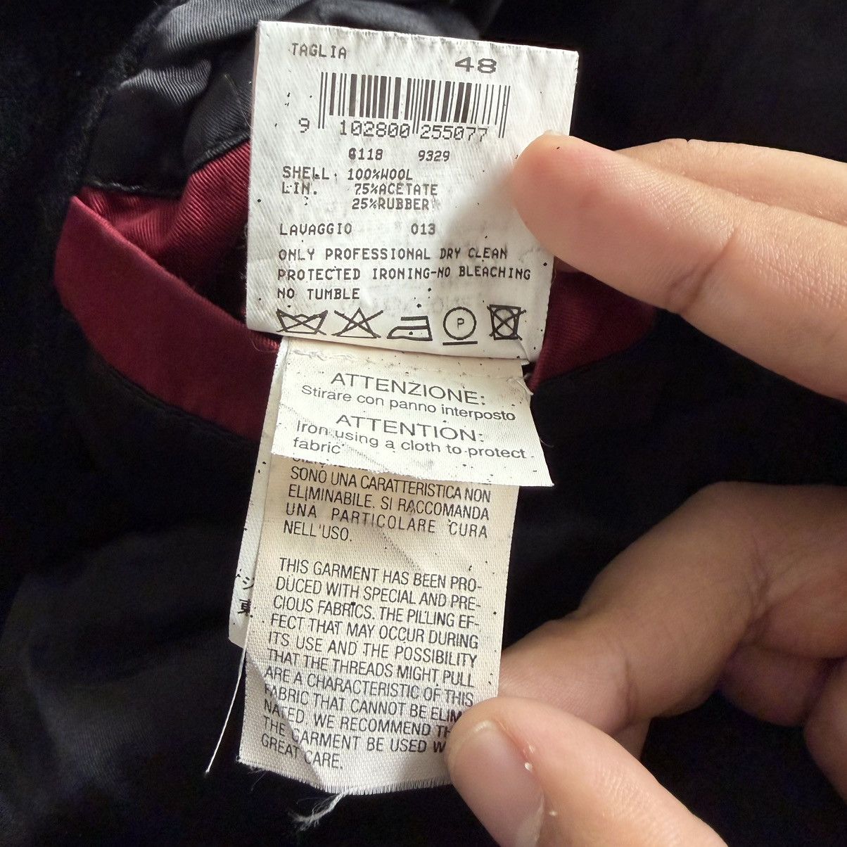 Emporio Armani AW05 Emporio Armani Velvet Tapered Wool Jacket Size US M / EU 48-50 / 2 - 8 Thumbnail