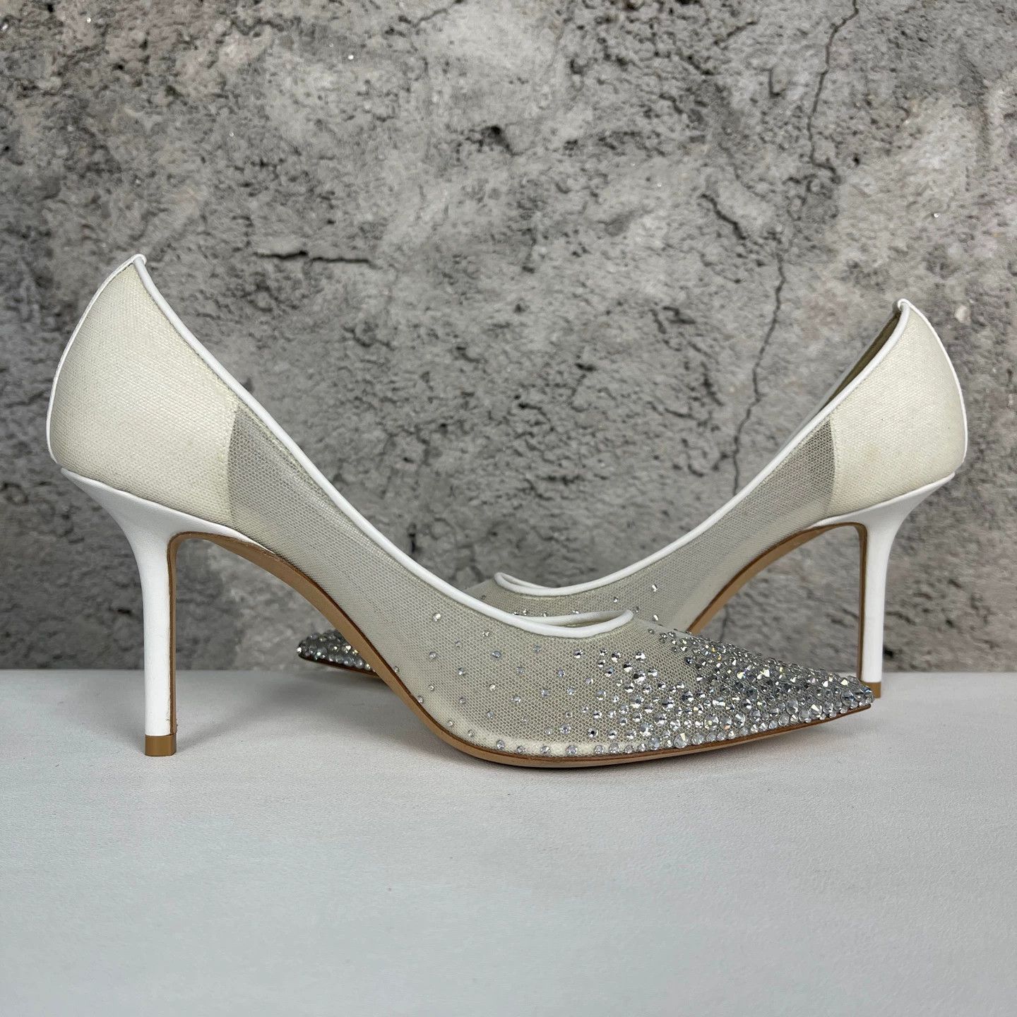 Jimmy Choo Jimmy Choo Tulle Crystal Heels 36.5 99 New Size US 6 / IT 36 - 5 Thumbnail