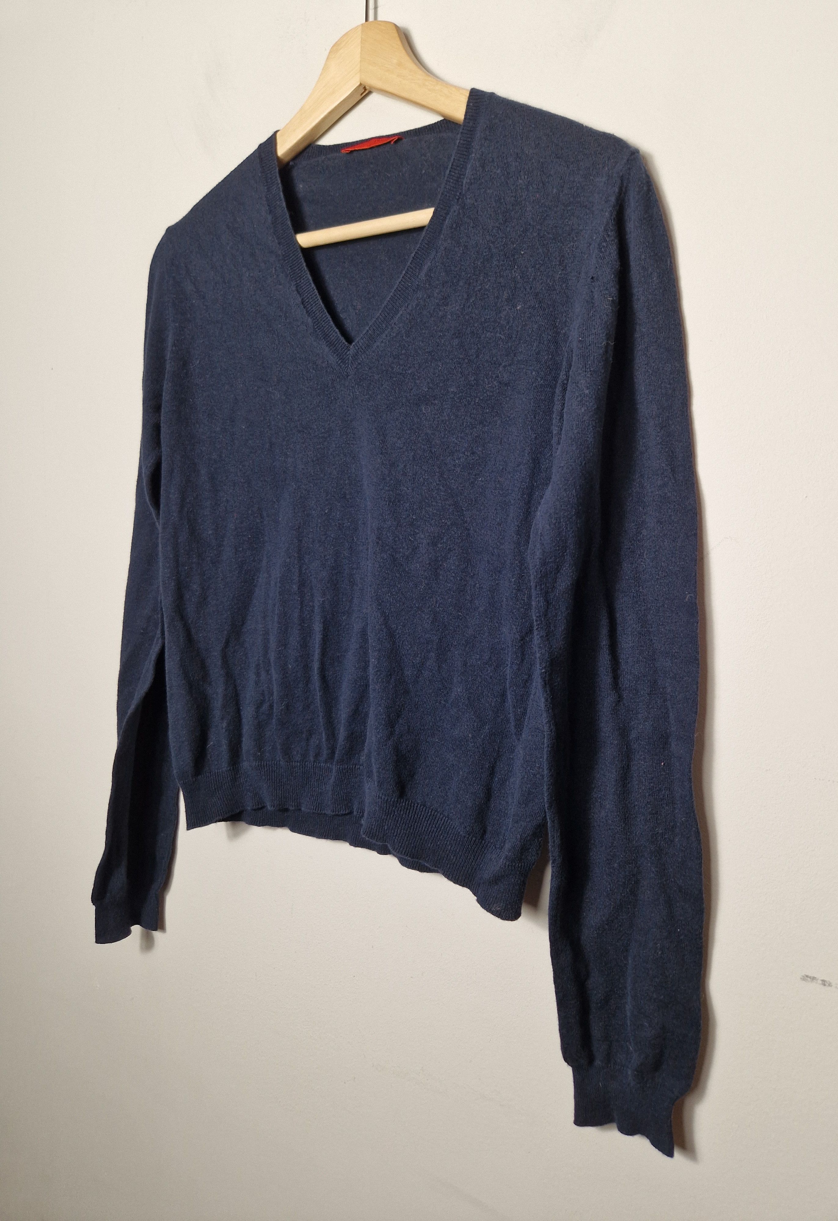 Prada red tab wool sweater