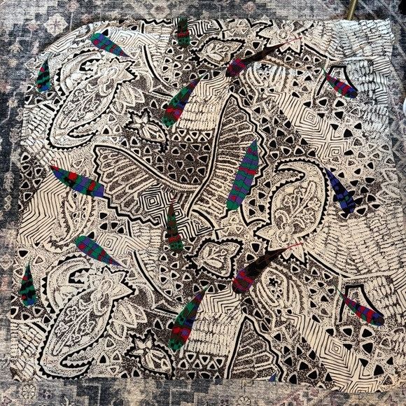 Other Abstract Silk Large Square Scarf Size ONE SIZE - 1 Thumbnail
