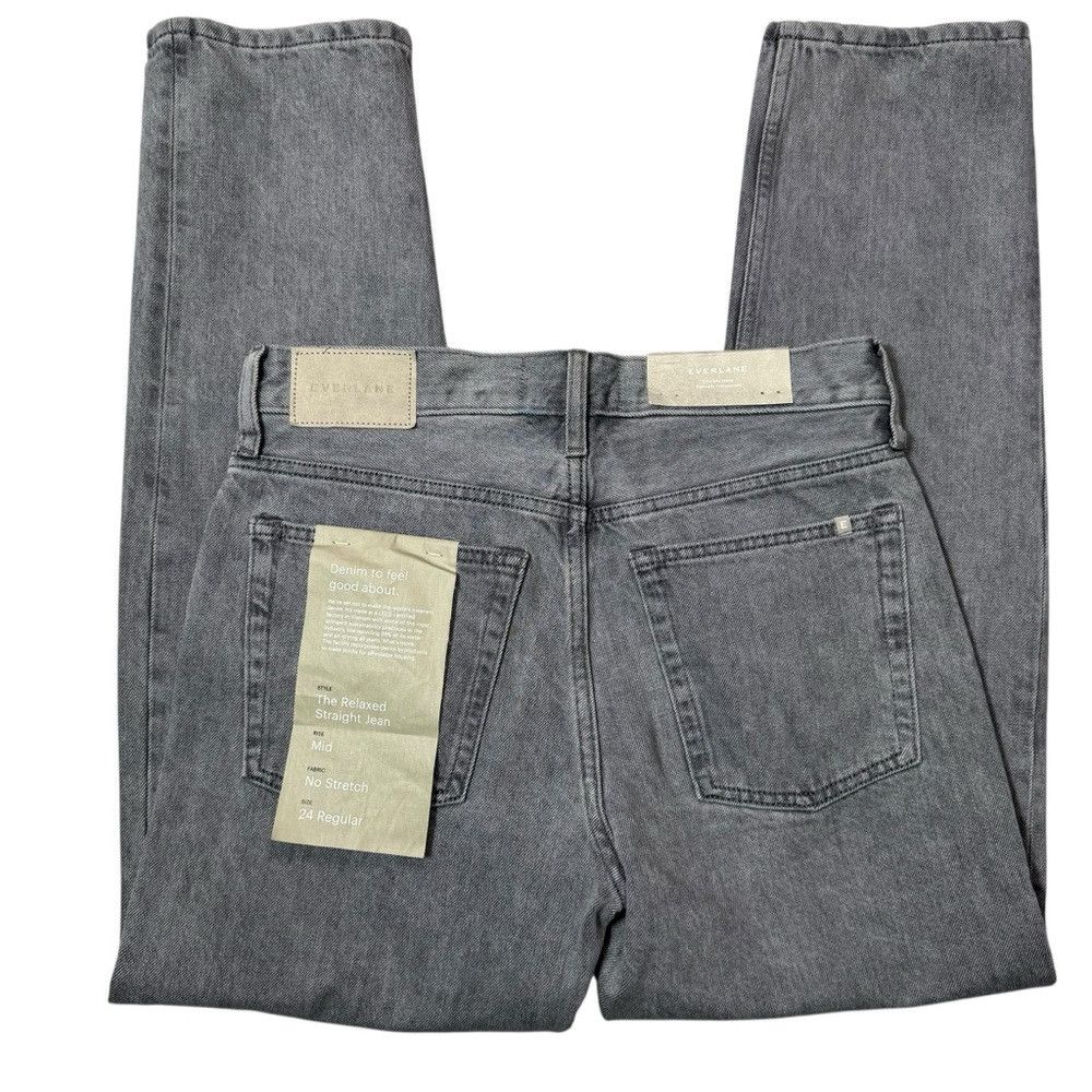 Everlane NWT New Everlane Relaxed Straight High-Rise Organic Cotton Size 24" / US 00 / IT 34 - 4 Thumbnail