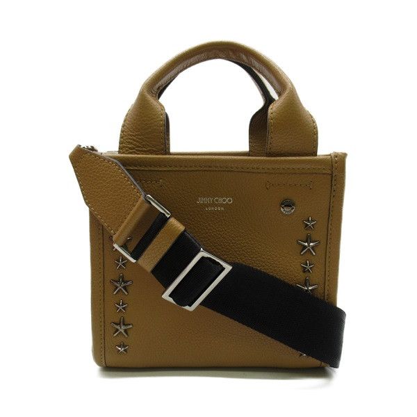 image of Jimmy Choo Small Star Studded Tote Bag in Brown, Women's