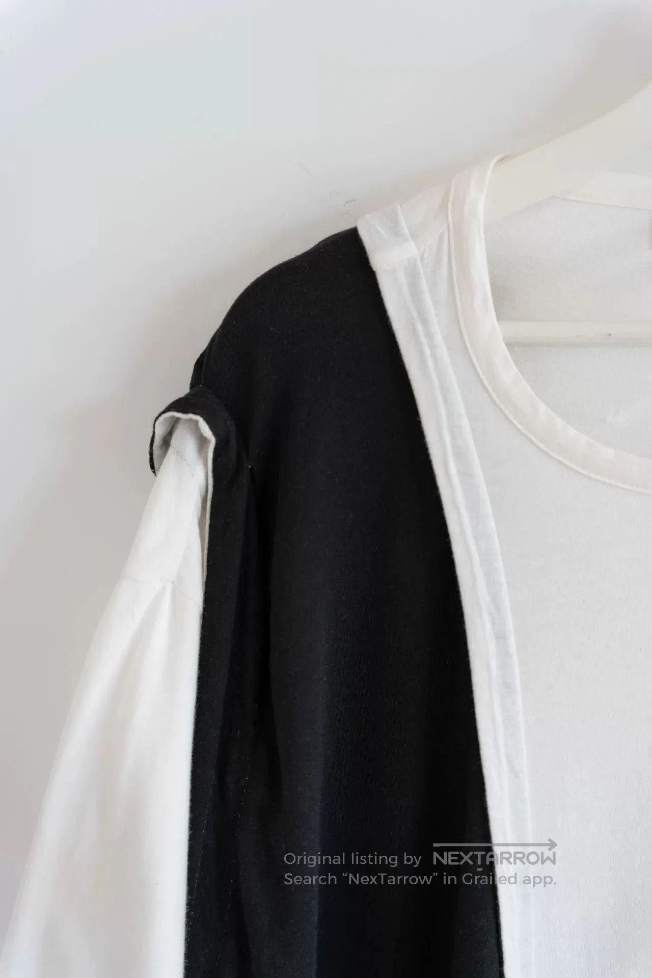 Yohji Yamamoto black and white short sleeve t. Size US M / EU 48-50 / 2 - 3 Thumbnail