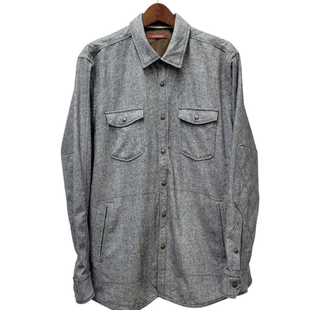 Other Jeremiah Gray Canvas Wool-Blend Shirt Jacket XL Men's $155 Size US XL / EU 56 / 4 - 3 Thumbnail