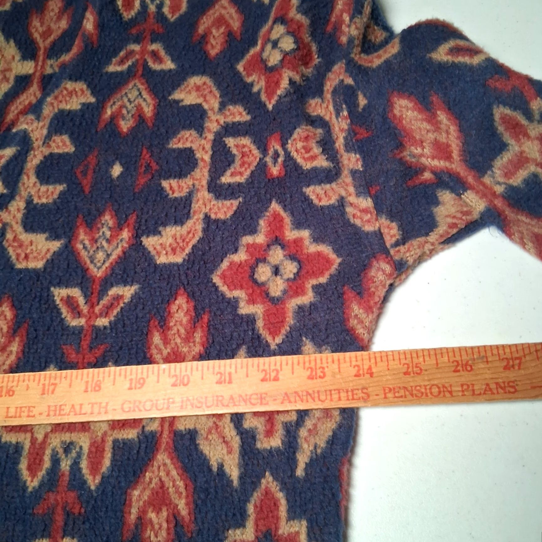 Express VINTAGE Express 1/4 Zip Fleece Shirt Jacket Women S Blue Floral Southwest 1990s Tricot Read 90s Vintage Size S / US 4 / IT 40 - 4 Thumbnail