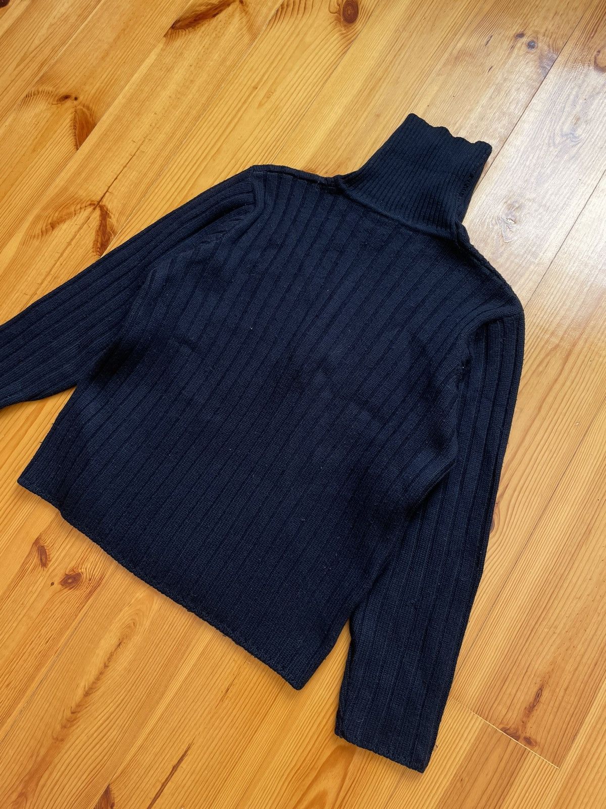 Diesel × Vintage DIESEL Logo Vintage Knit Sweater High Neck Y2K Style Size US M / EU 48-50 / 2 - 12 Thumbnail