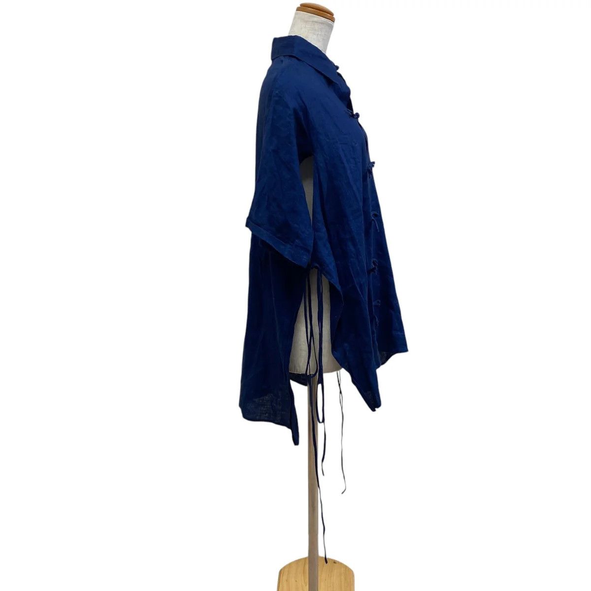 Yohji Yamamoto Yohji Yamamoto pour homme indigo linen china shirts Size US S / EU 44-46 / 1 - 3 Thumbnail