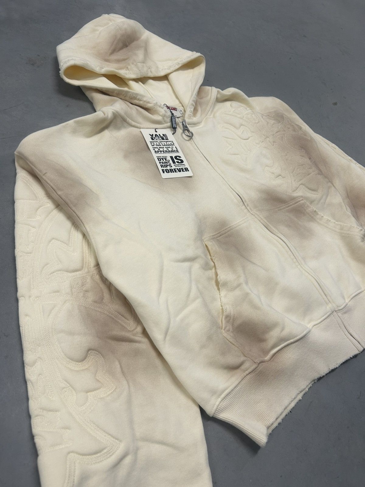 Vale Vale Forever Valley Dreams Ivory Cream Carver Zip Up New Size US XL / EU 56 / 4 - 2 Thumbnail