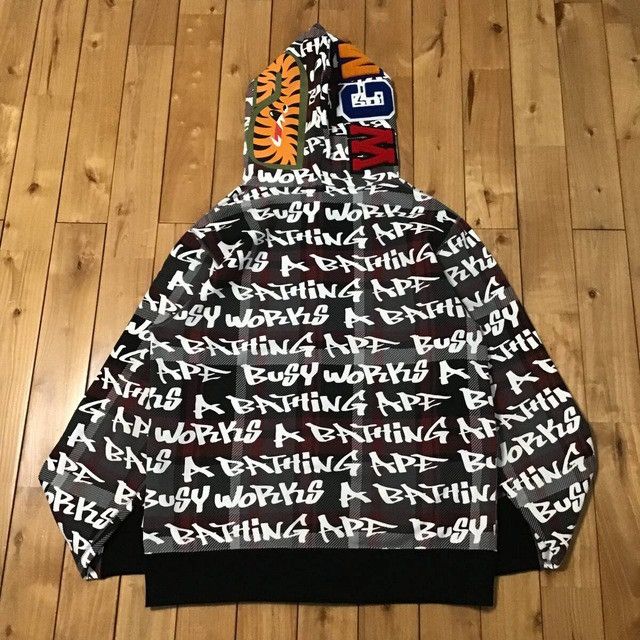Bape BAPE GRAFFITI CHECK Shark full zip hoodie a bathing ape Size US XL / EU 56 / 4 - 2 Thumbnail