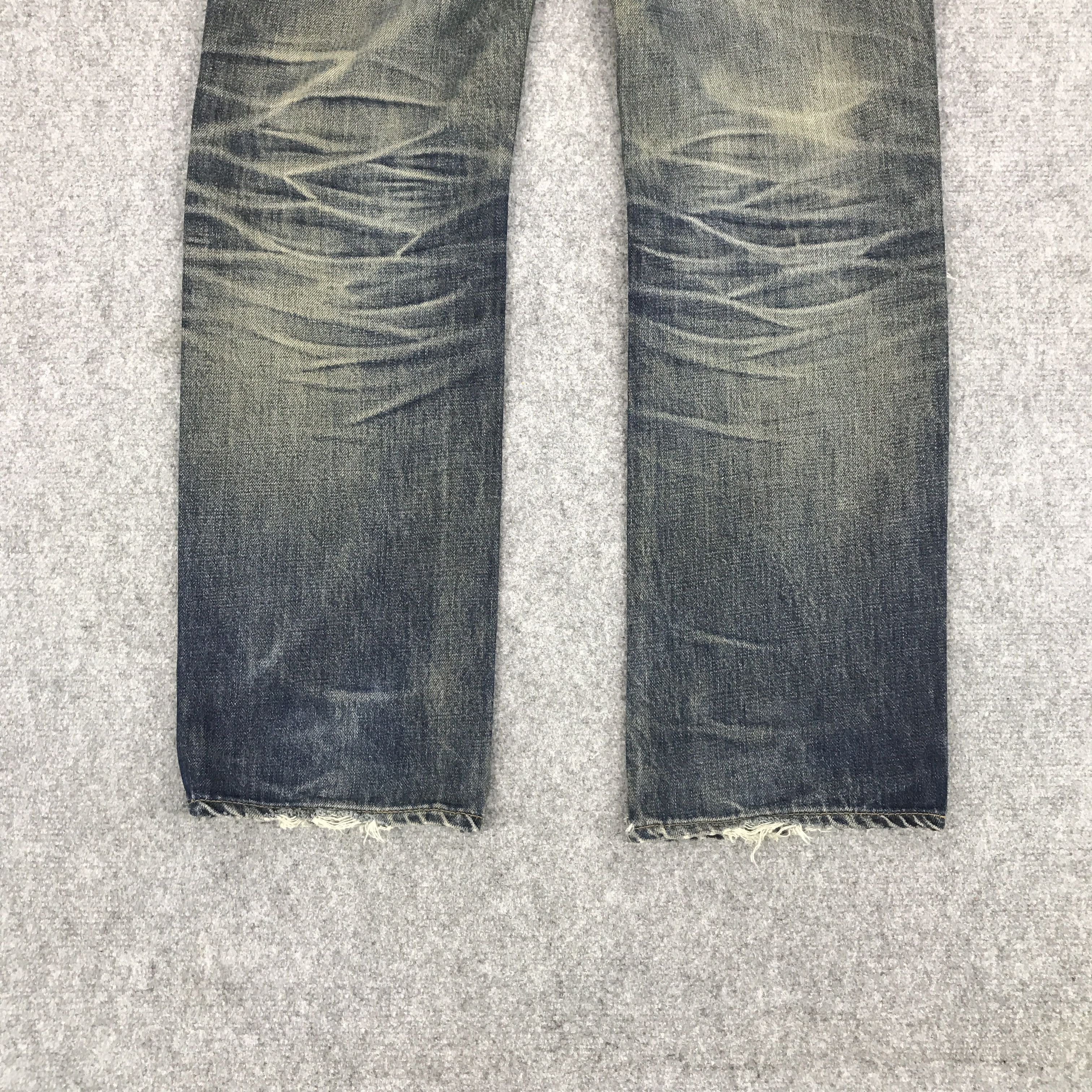 Helmut Lang 1998 HELMUT LANG DISTRESSED DENIM PANTS Size US 30 / EU 46 - 6 Thumbnail