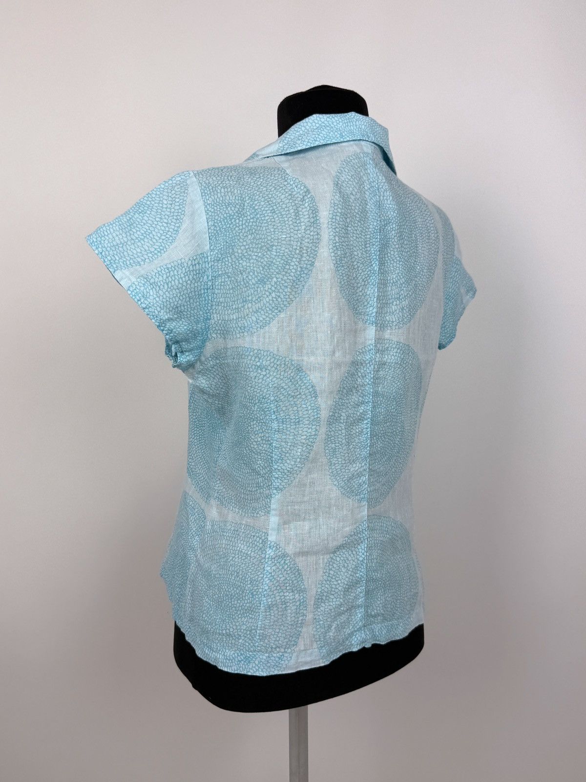 Marimekko 1990’s Vintage Mika Pirainen x marimekko Printed Linen Shirt Size M / US 6-8 / IT 42-44 - 2 Thumbnail