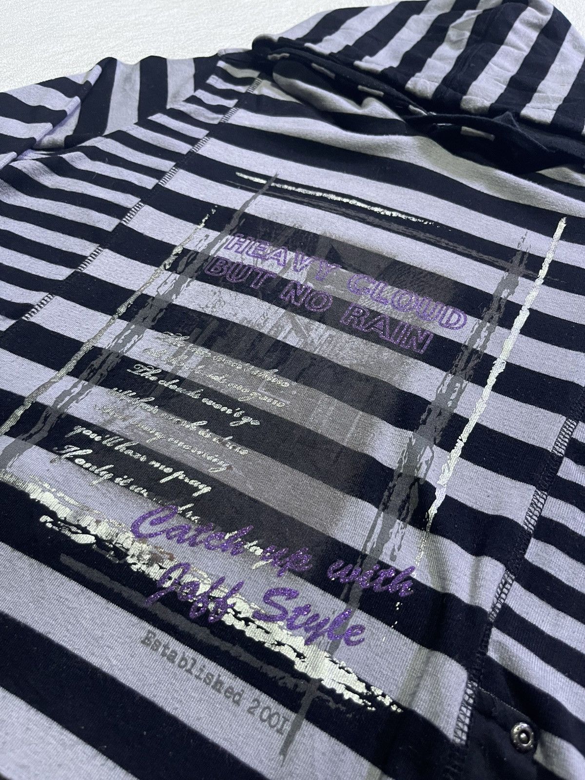 Hysteric Glamour JOYOUS Y2K HOODIE WITH STRIPED PATTERN Size US M / EU 48-50 / 2 - 4 Thumbnail