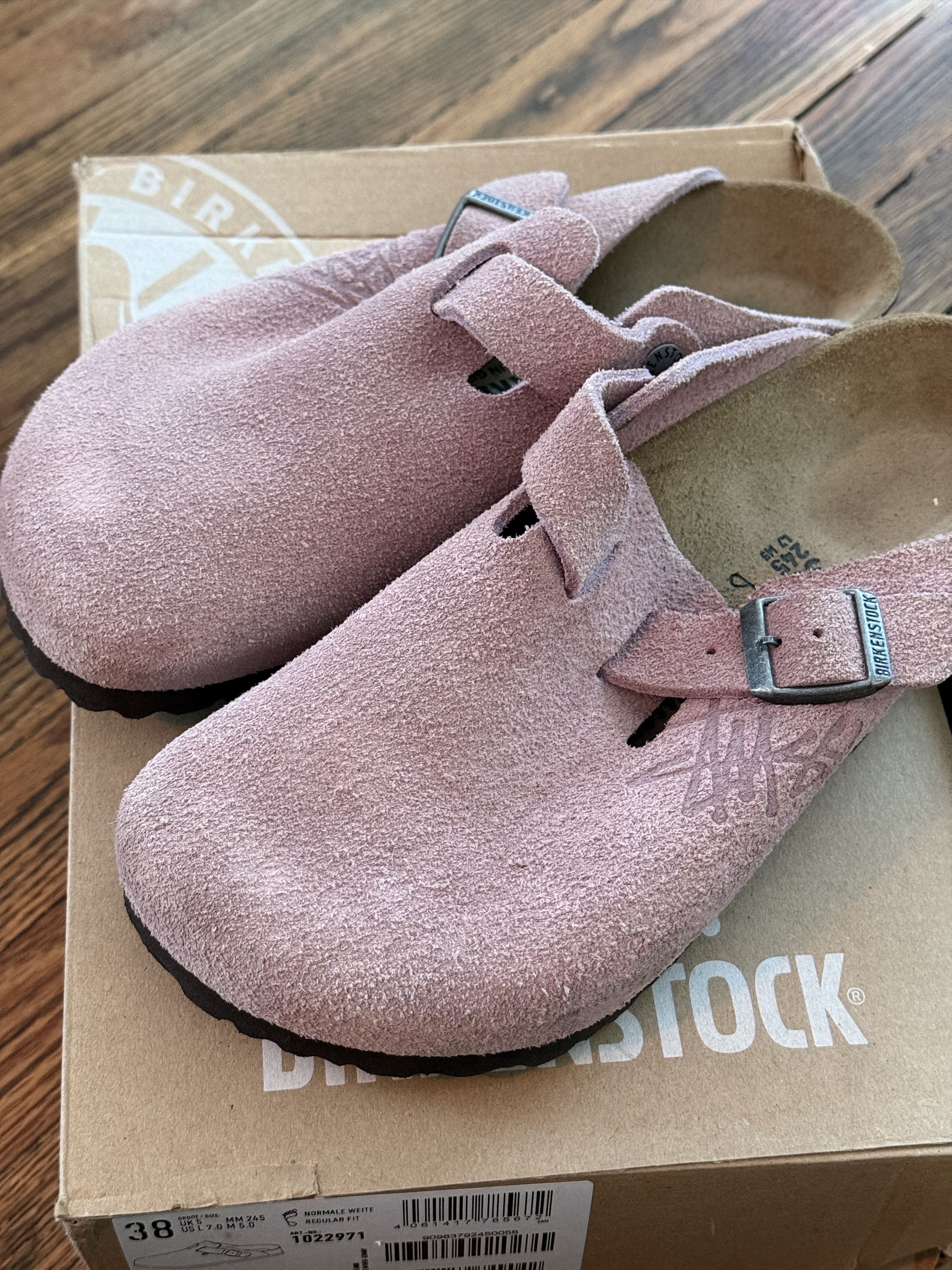Birkenstock × Stussy Birkenstock x Stussy Pink Boston | Grailed