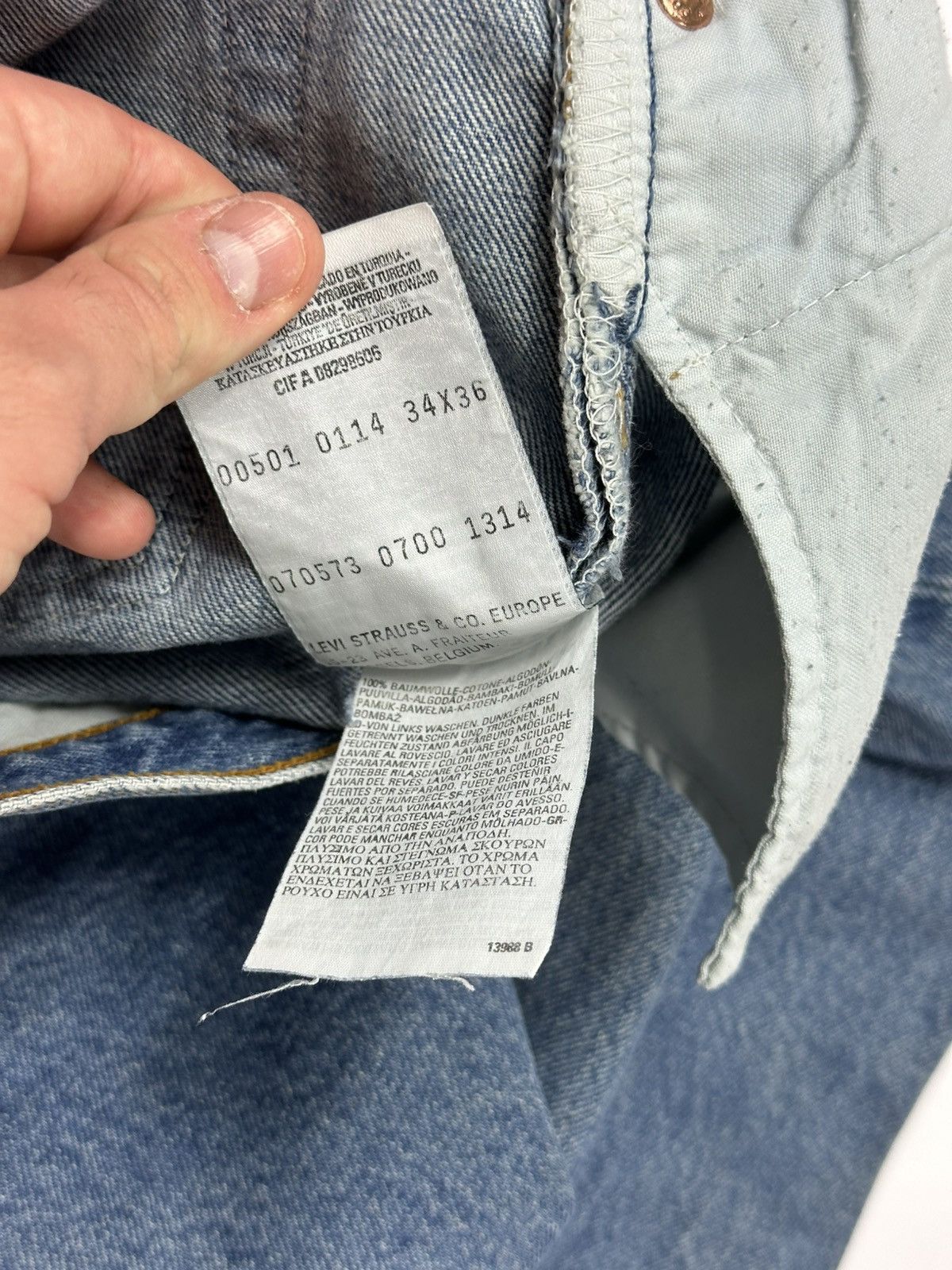 Levi's Vintage Levis 501 Denim Jeans W36 L34 Light Regular Size US 36 / EU 52 - 12 Thumbnail