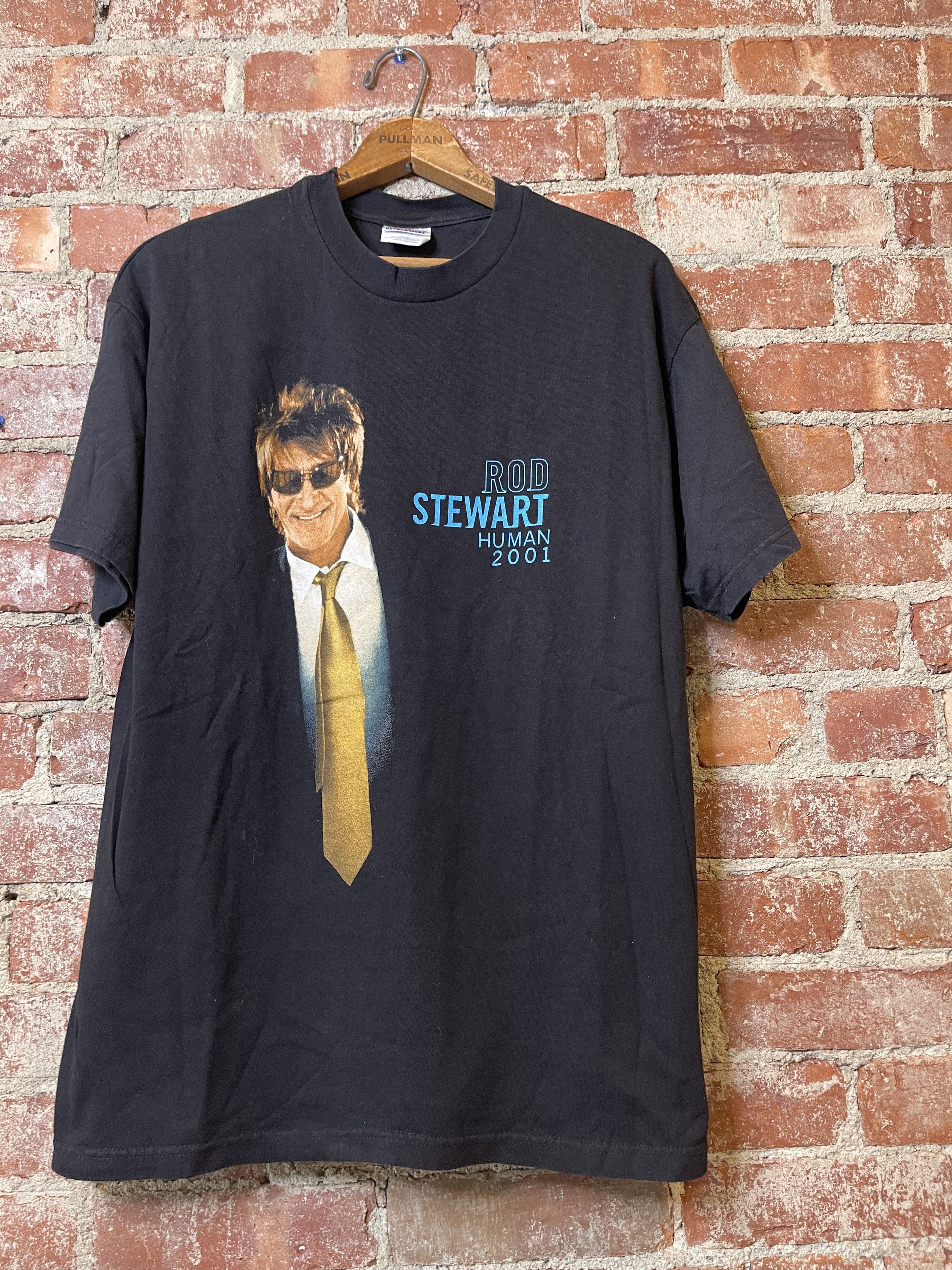Band Tees × Vintage 2001 Rod Steward Human Tour Concert T-Shirt Size US L / EU 52-54 / 3 - 8 Thumbnail