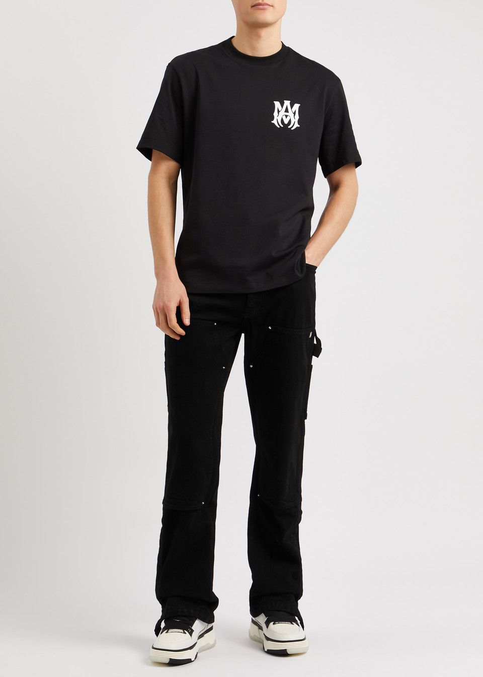 Amiri oc11z0225 Carpenter Straight-Leg Jeans in Black Size US 30 / EU 46 - 4 Thumbnail