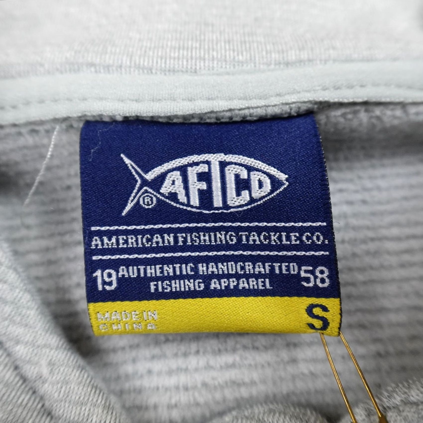 Vintage AFTCO Jacket Mens S Gray AFTECH Full Zip Fishing Fleece Outdoors Size US S / EU 44-46 / 1 - 4 Thumbnail