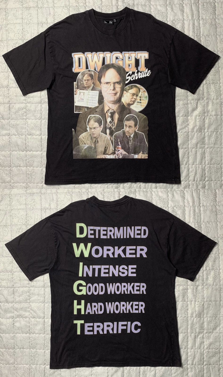 Vintage Rare The Office Movie Tee Faded Black Iron On Size US XL / EU 56 / 4 - 1 Thumbnail