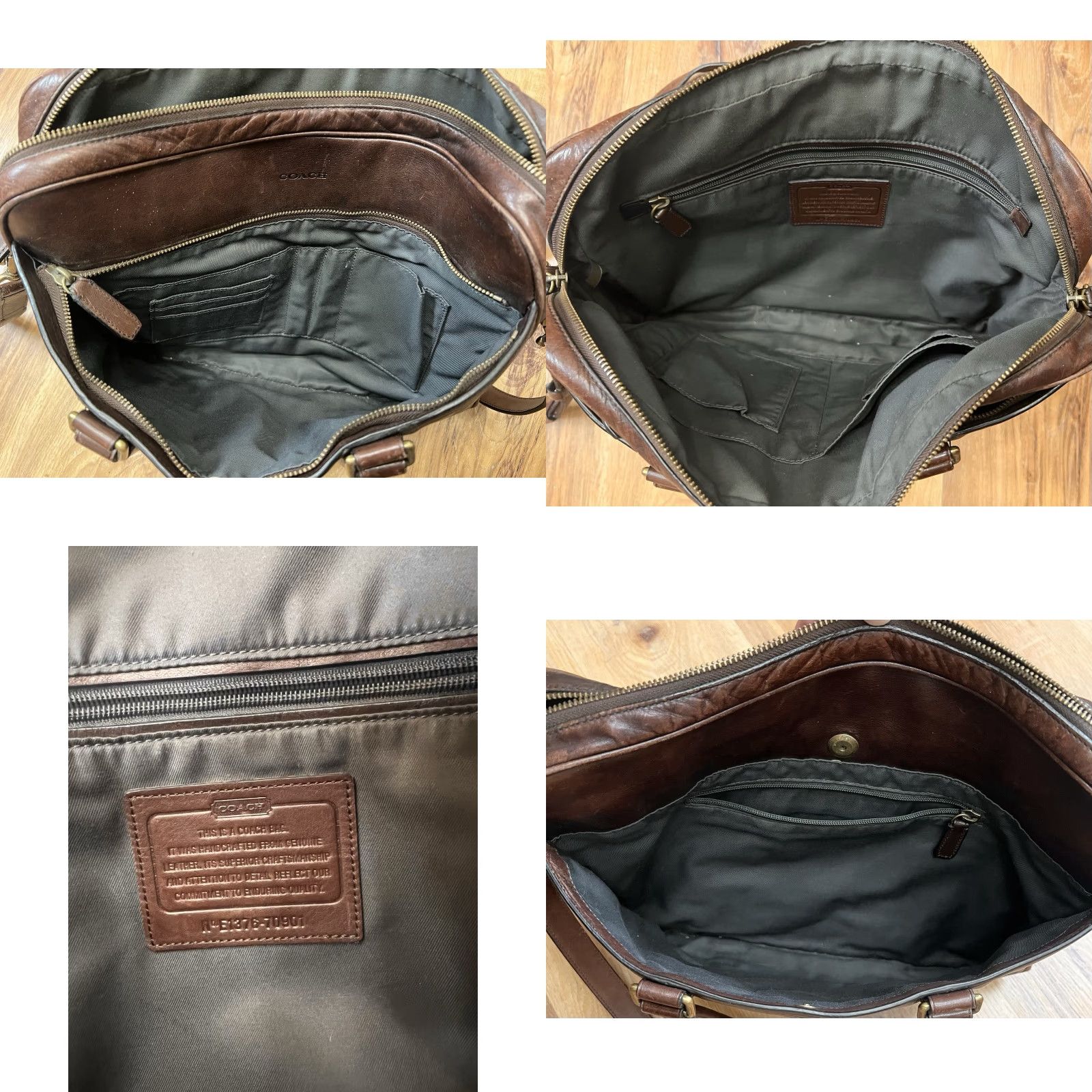 Coach Coach Bleecker Slim 2-way Business Bag Briefcase Brown Men’s Document Case Size ONE SIZE - 10 Thumbnail