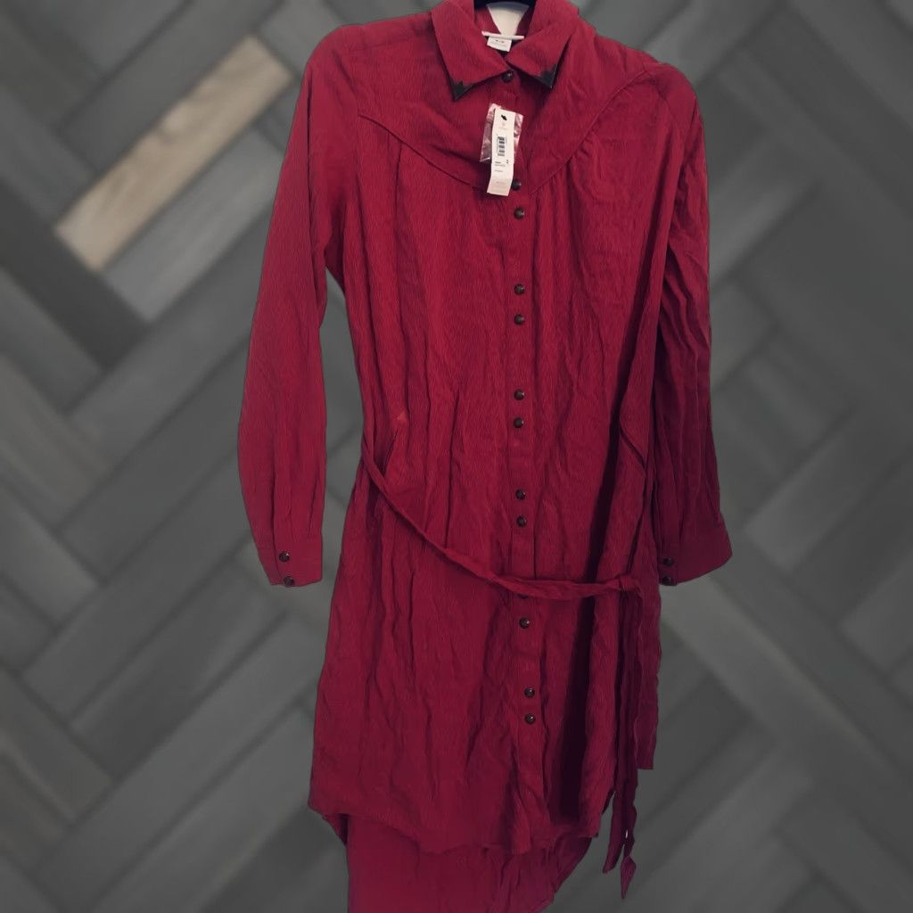 Ariat Ariat Hogan Dress Belted Pockets Snap Button Sz M Red New 10028121 Size M / US 6-8 / IT 42-44 - 1 Thumbnail
