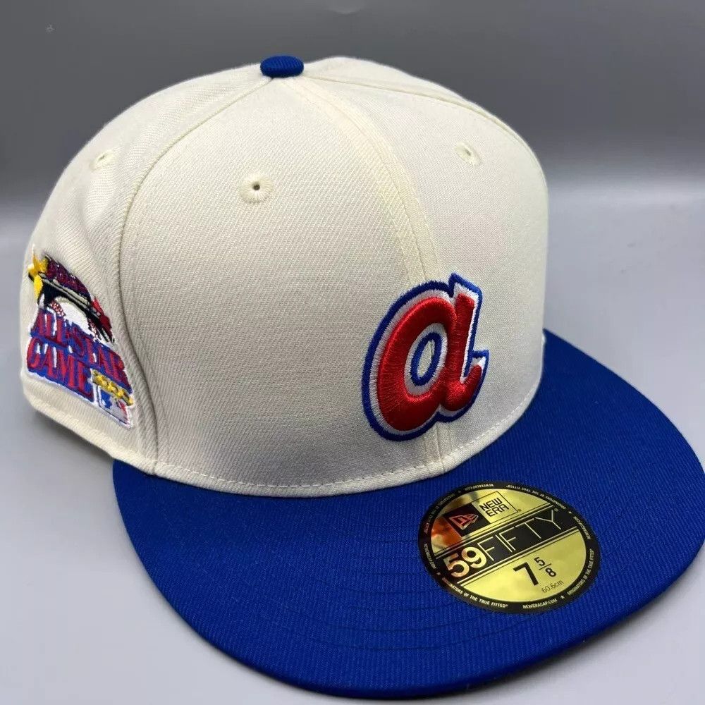 New Era Atlanta Braves Hat Men 7 5/8 White All Star Game Fitted Cap Size ONE SIZE - 1 Thumbnail