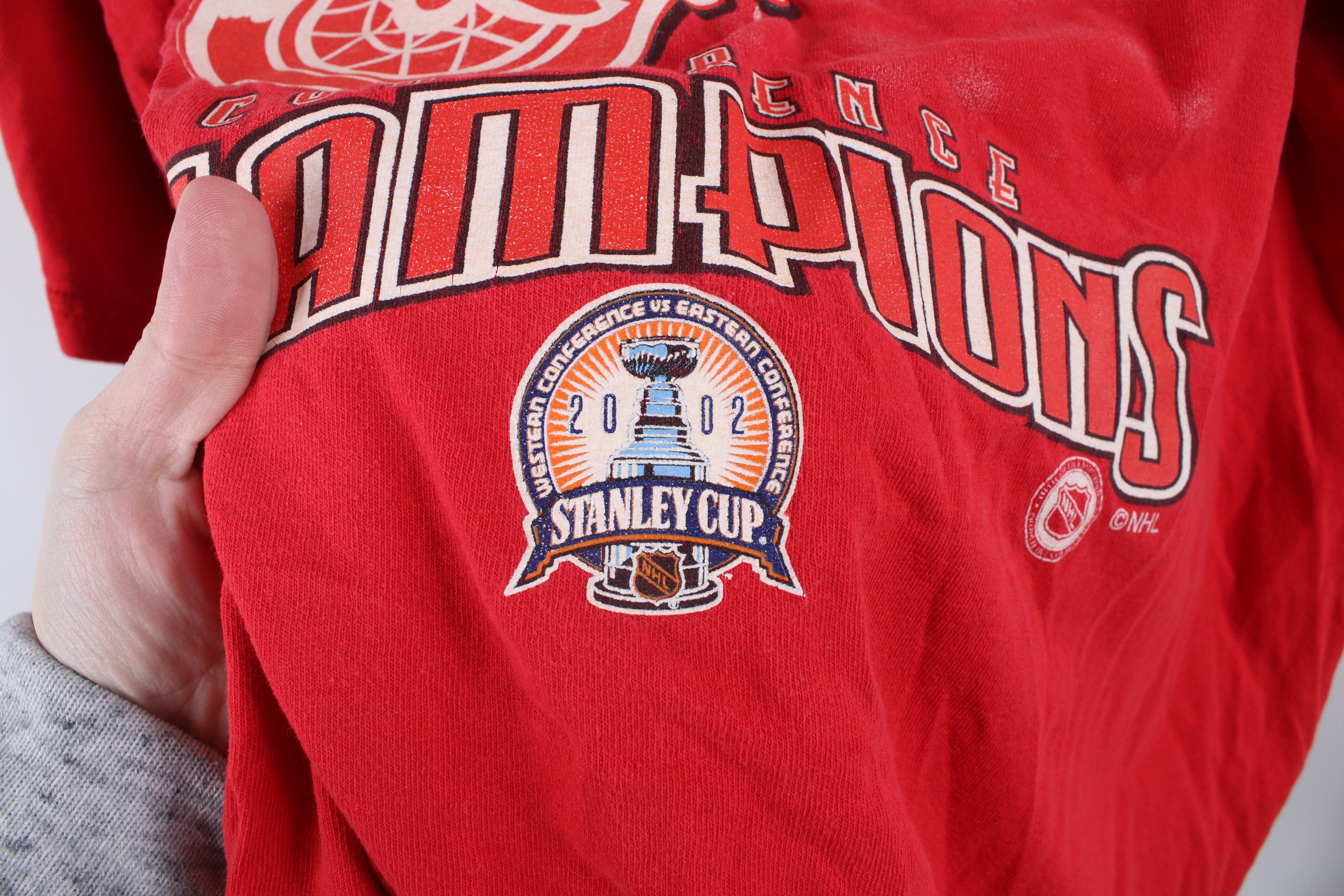 Vintage Vintage Y2K Cup Champs Detroit Red Wings Hockey T-Shirt Red Size US XL / EU 56 / 4 - 5 Thumbnail