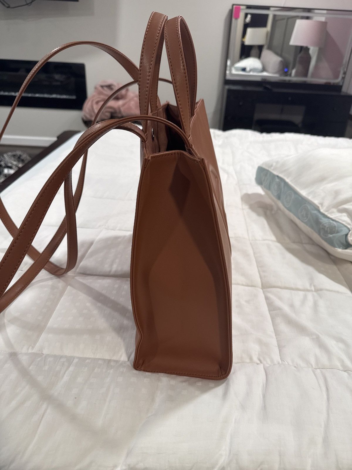 Telfar Telfar Medium Shopping Bag Tan Size ONE SIZE - 7 Thumbnail