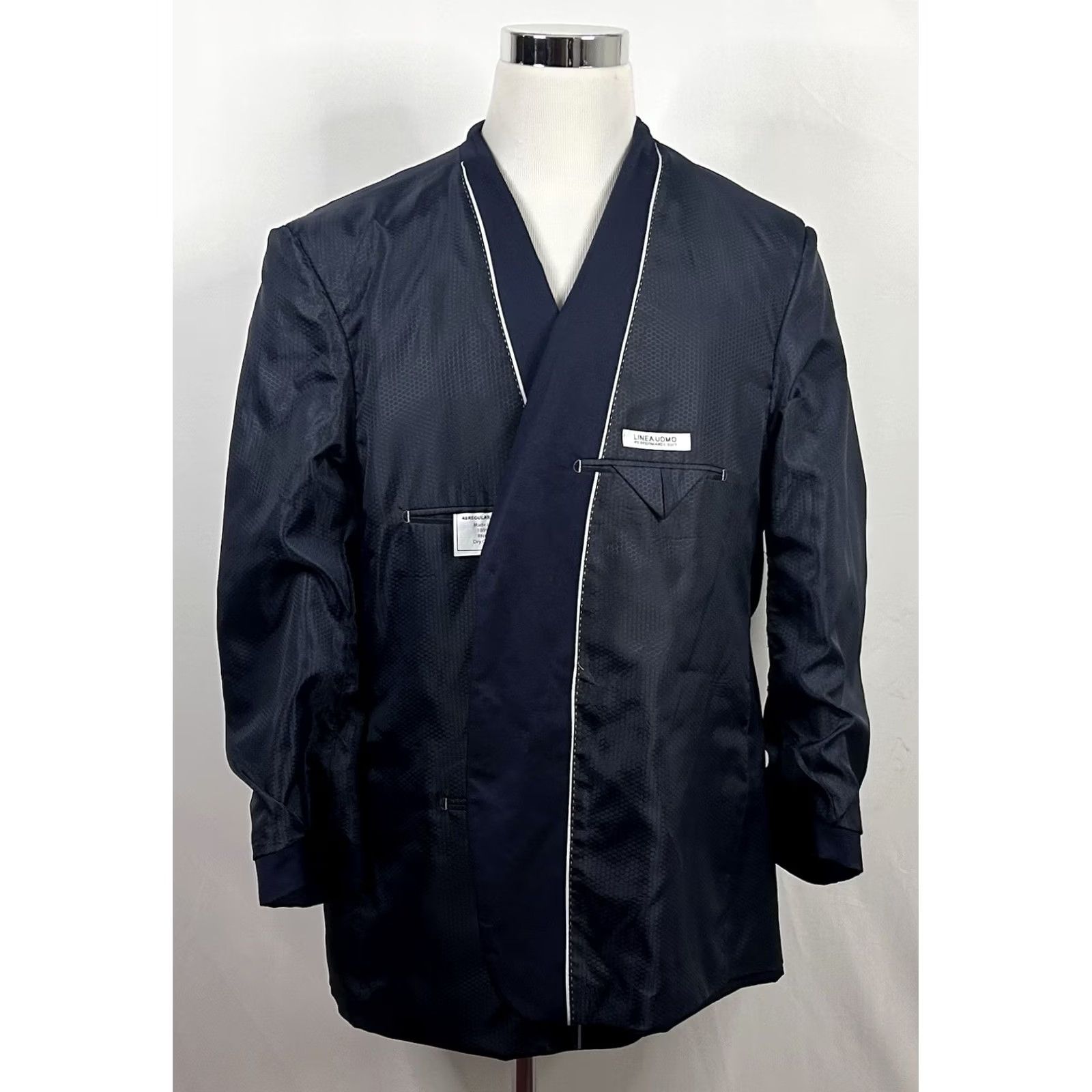 Doublet Linea Uomo Sport Coat 48R Navy Blue Performance Wool Two Button Double Vented Size US XS / EU 42 / 0 - 7 Thumbnail
