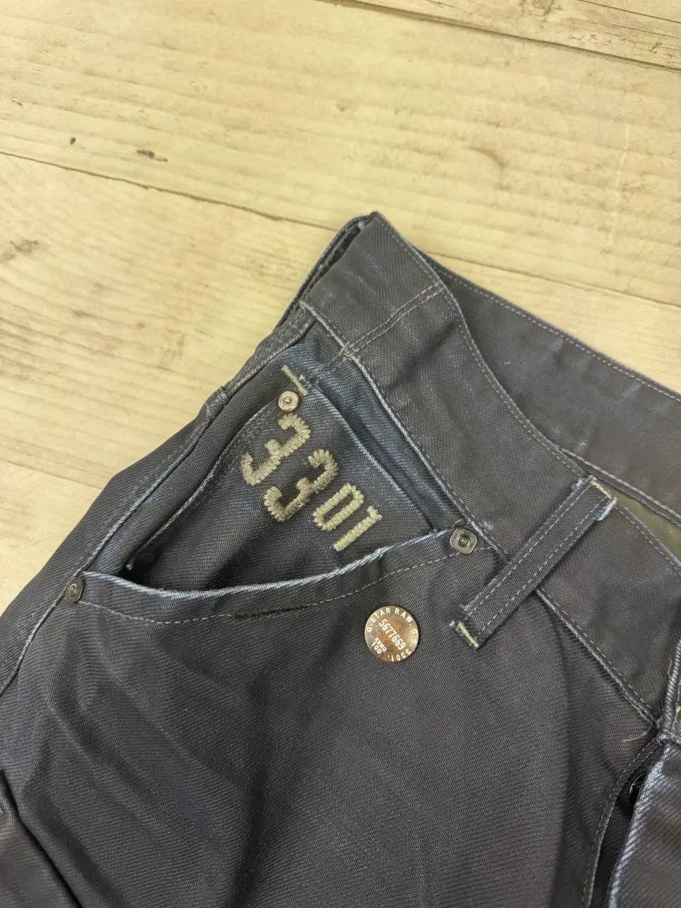 G-Star Vintage G Star Raw Big Logo Cargo Denim Jeans Pants Y2K 90s Size US 33 - 12 Thumbnail