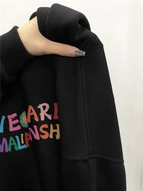 VIBE Hip Hop Graffiti Letter Print Loose XXL Hooded Sweatshirt Size US XXL / EU 58 / 5 - 4 Thumbnail