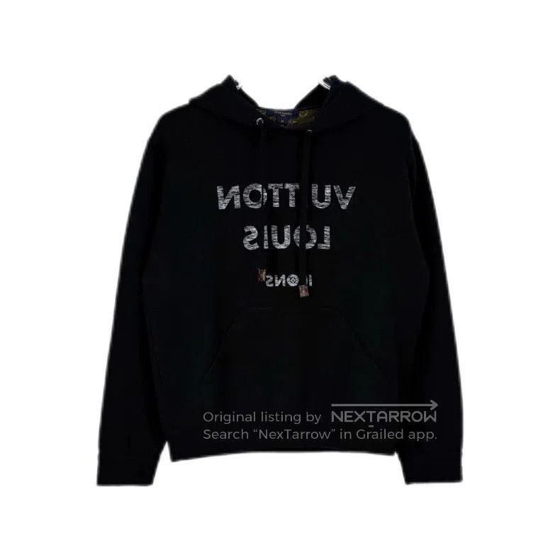 Louis Vuitton Louis Vuitton Black classic logo hooded sweatshirt Size US M / EU 48-50 / 2 - 1 Thumbnail