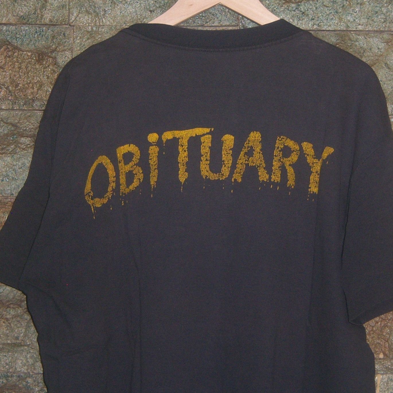Band Tees × Vintage 90s Obituary Cause Of Death Europe Size US L / EU 52-54 / 3 - 17 Thumbnail