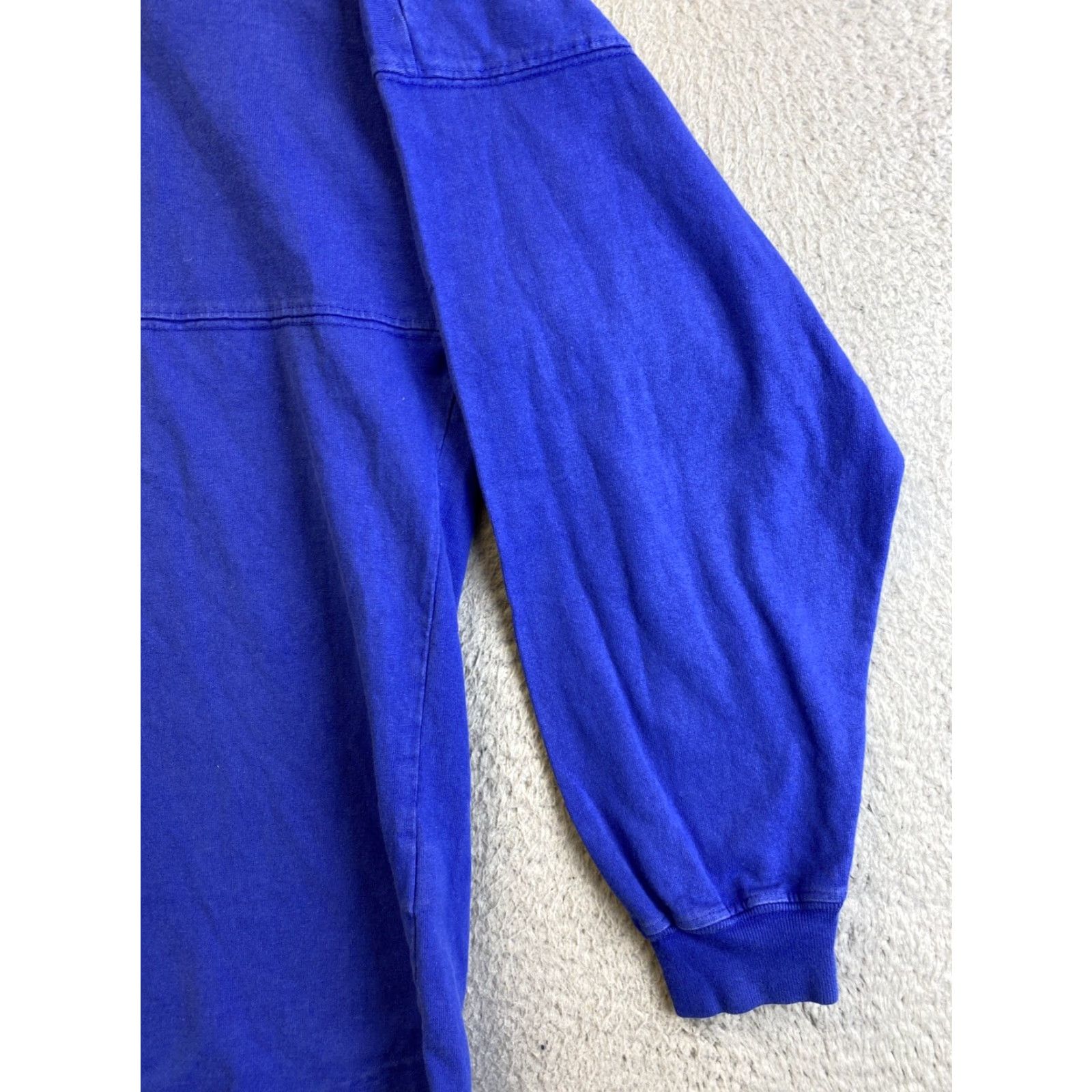 ESPIRIT VINTAGE Spirit Jersey COLBY T-Shirt Women's Medium Long Sleeve Blue Casual Sports 80s Womens Size M / US 6-8 / IT 42-44 - 3 Thumbnail