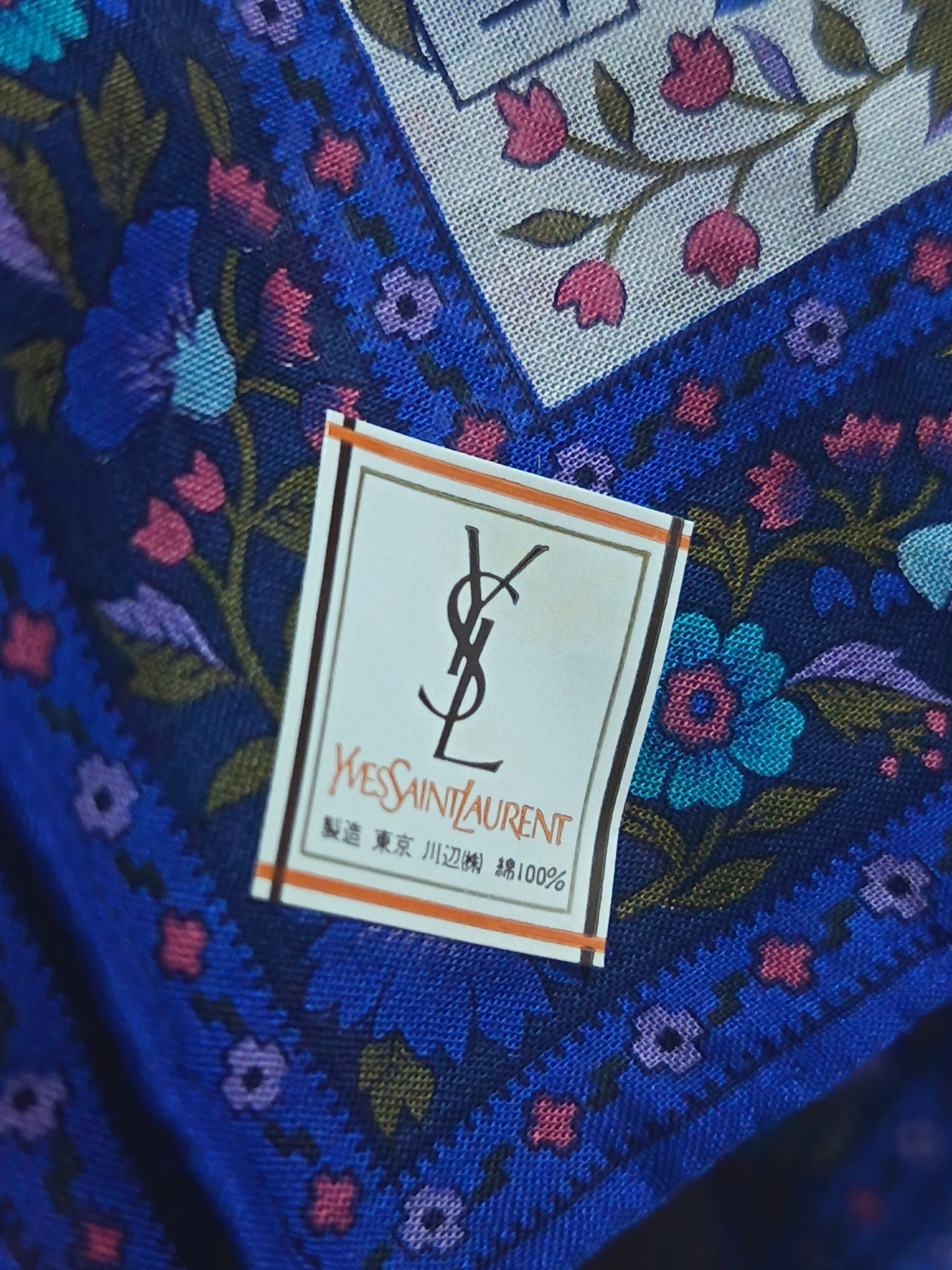 Yves Saint Laurent Vintage Yves saint laurent floral handkerchief Size ONE SIZE - 3 Thumbnail