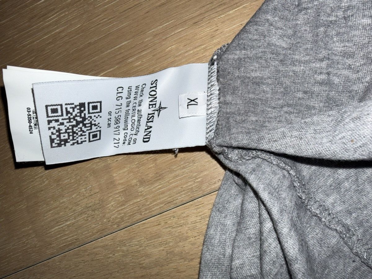Stone Island Stone Island Grey T-Shirt Size US XL / EU 56 / 4 - 5 Thumbnail
