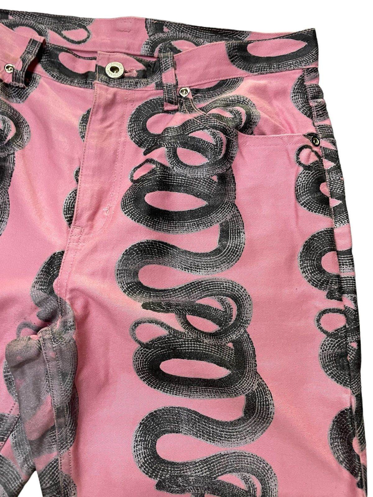 Hysteric Glamour 90s Archive Hysteric Glamour Artisanal Snake Flared Jeans Size US 29 - 13 Thumbnail