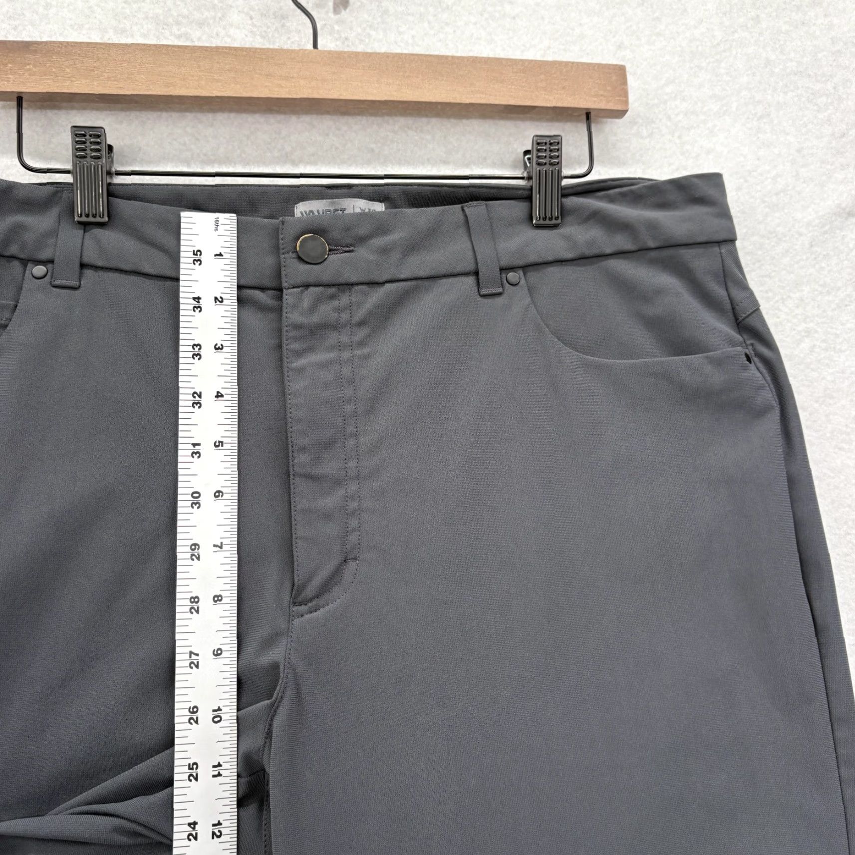 Vintage VRST Athletic 5-Pocket Pants Mens 38x32 Gray Stretch Khakis Straight Fit Casual Activewear Size US 38 / EU 54 - 7 Thumbnail